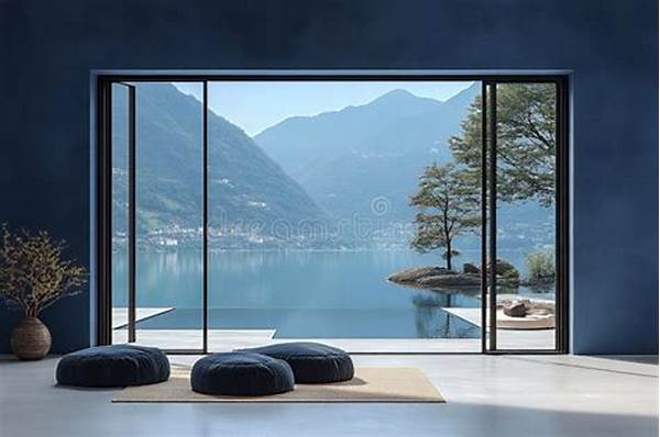 Elegant Interiors With Stunning Lake Scenery