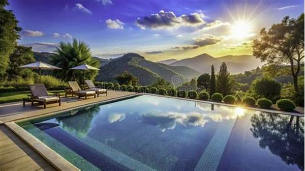 Serene Oasis With Panoramic Pool Views